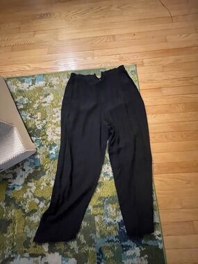 Women's Black Pull-On Wide Leg Pants